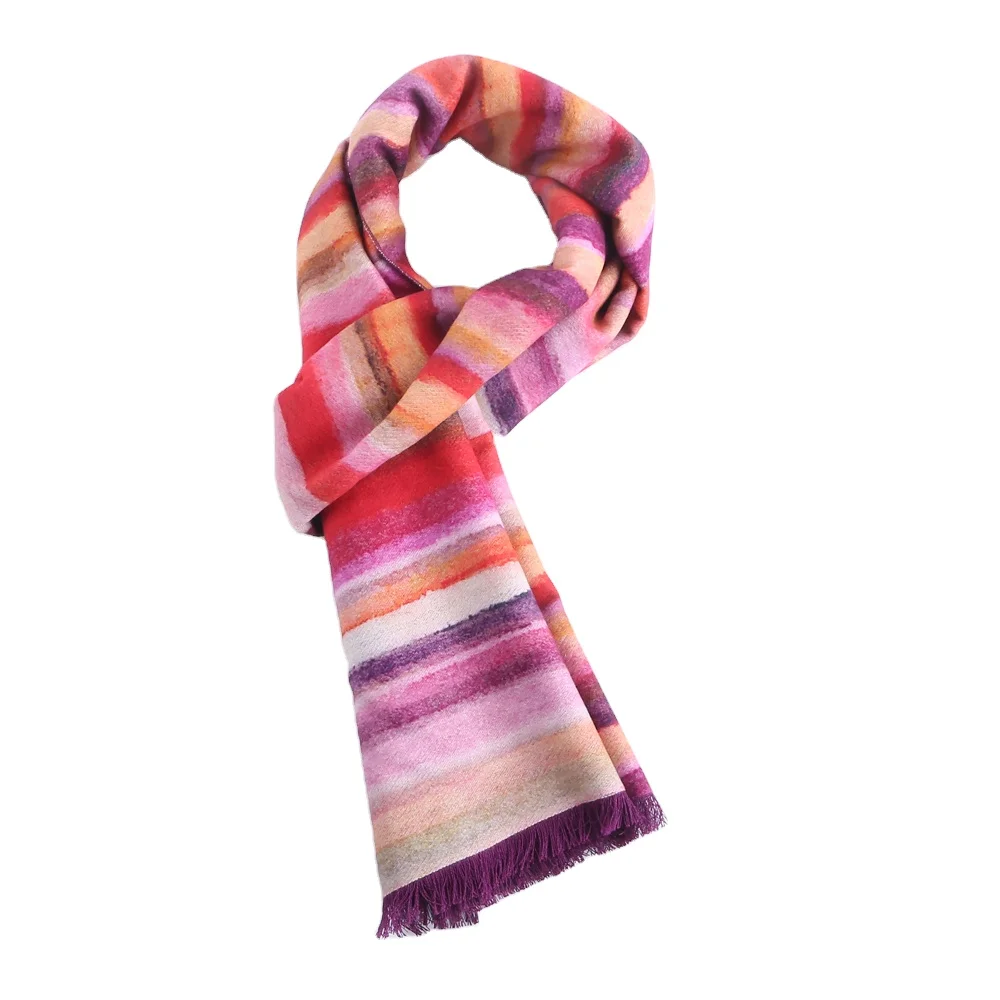 Porostar Supplier Custom Wholesale High Quality Autumn Winter Warm Designer Silk Scarf Silk Shawls Oversize