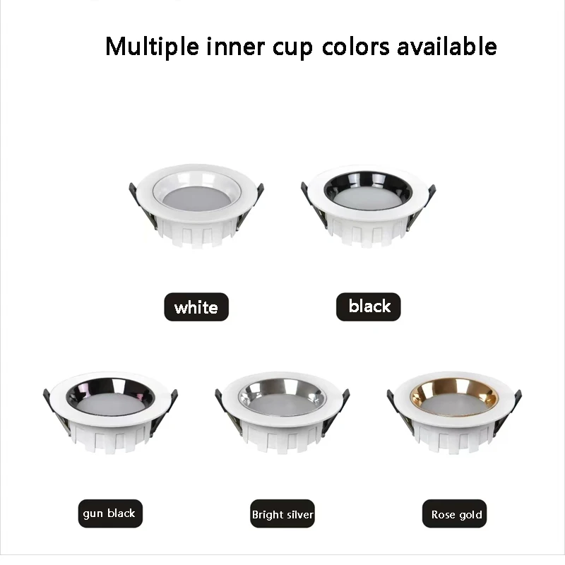 5W 7W 9W square led downlight wwwchina xxxcom 15w 20w 30w dimmable cct change led smart recessed downlight