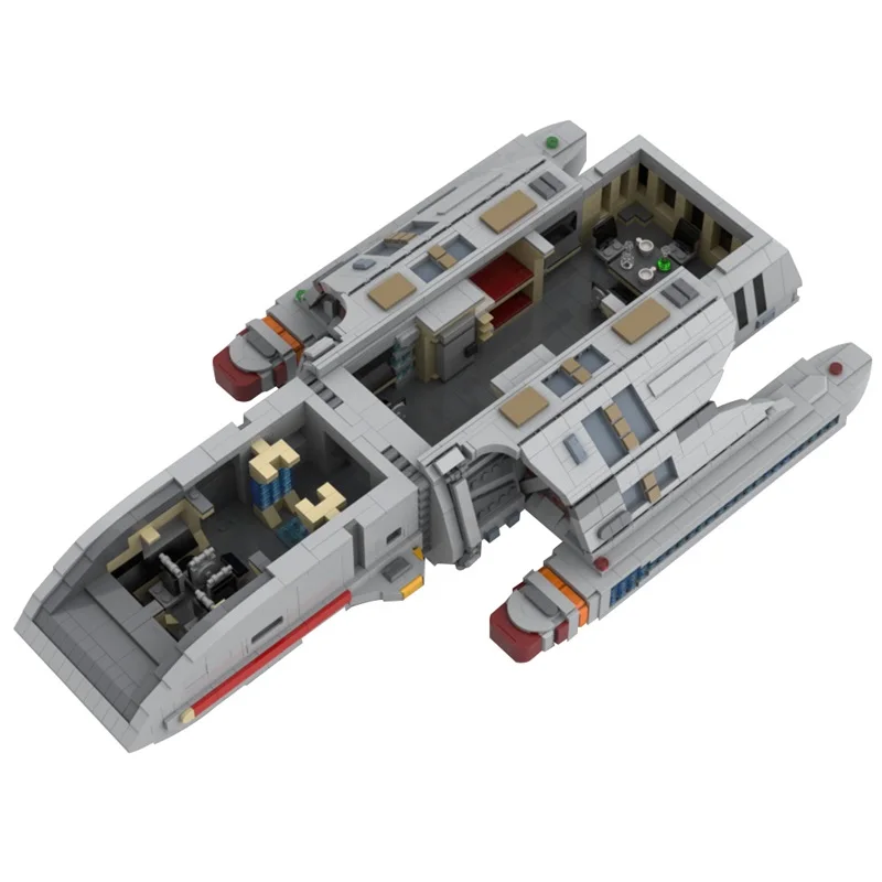 GoldMoc Space Series Starfleet Runabout MOC-147771 Building Blocks DIY Assembly Model Education Bricks Toys
