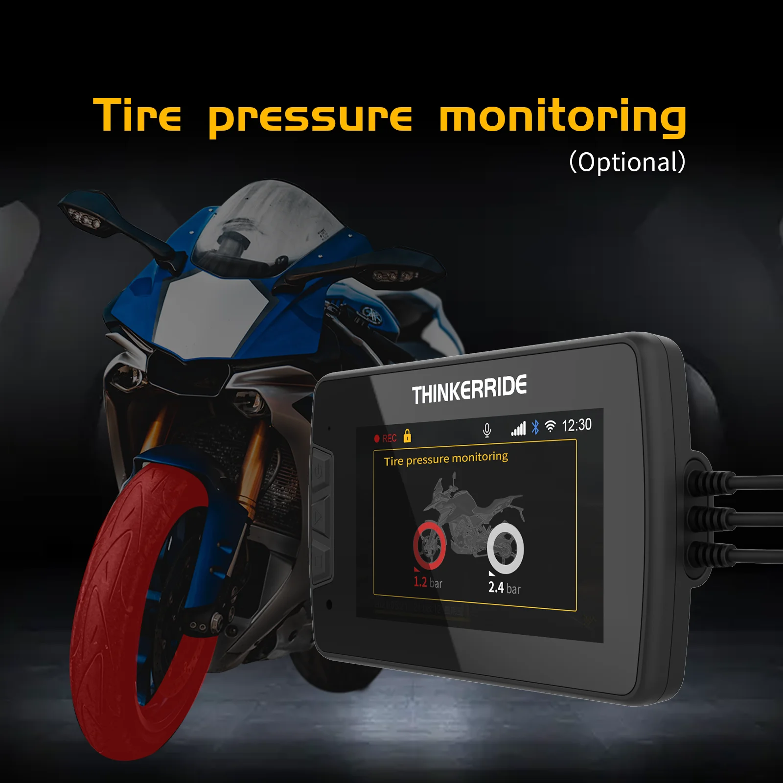 New arrival motorcycle dash cam waterproof motorcycle navigator phone connection supported motorcycle dash cam