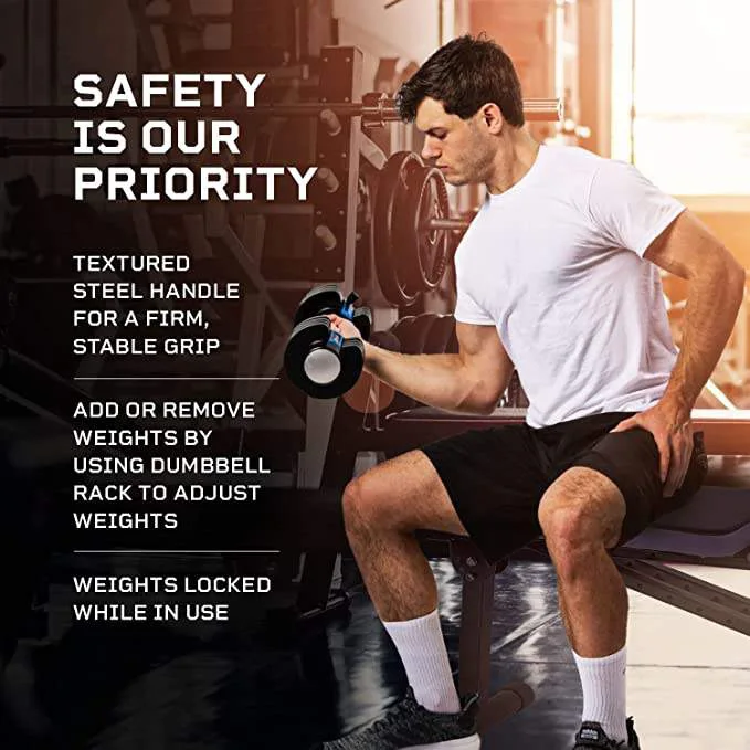 Wellshow 40kg Adjustable Dumbbell 5-In-1 Professional Adjustable Cheapest Adjustable Dumbbells For Sport