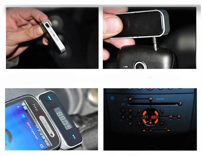 Автомобильный комплект беспроводной fm-трансмиттер 3,5 мм aux музыкальный телефон Радио FM адаптер для телефона