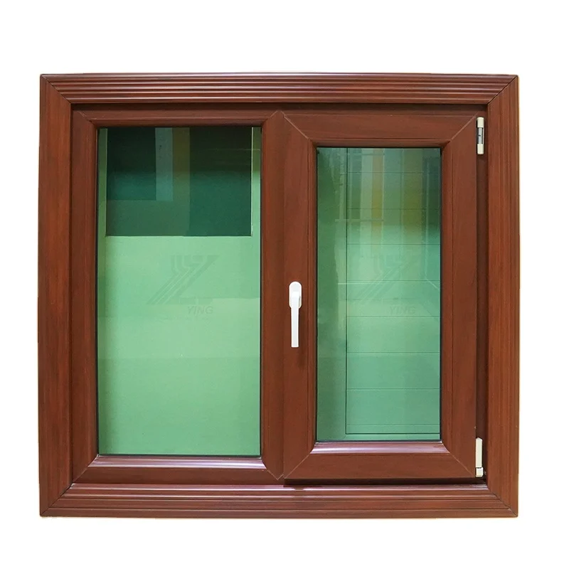 Villa Design Hotel Toilets European Arch Upvc Pvc Plastic Windows Anti Theft Commercial Casement Window