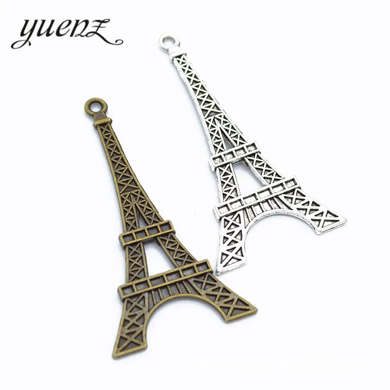 YuenZ Antique Eiffel Tower Charms Pendants for Jewelry Making Handmade Craft 70*37mm E15