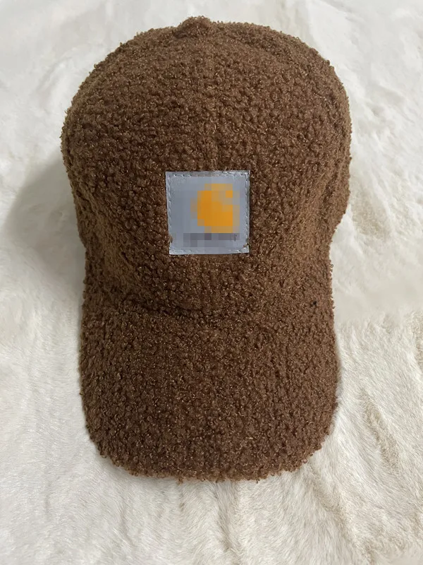 Trendy Famous Brand Cloth Label Lambswool 6-Panel Hat Baseball Solid Color Caps Sport Hats for Women