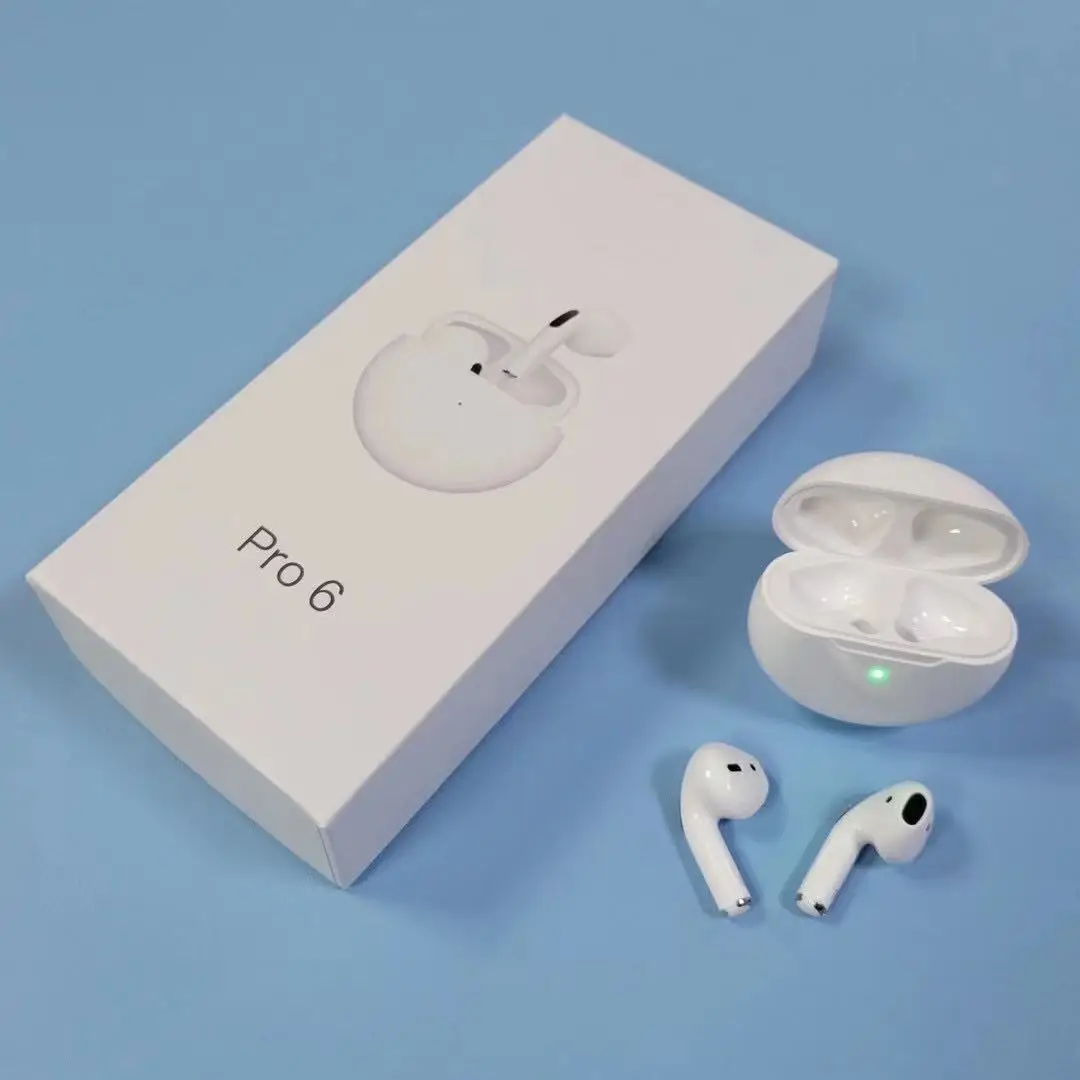 Pro6 true wireless bt headset macaron sixth generation J6 bt headset 5.0 tws headphones wholesale