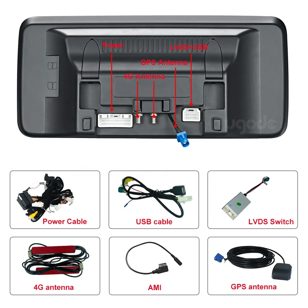 Ugode manufacturer E Coupe W207 C207 A207 Qualcomm Android 10 Car Screen GPS navi Player 4GB 64GB LHD