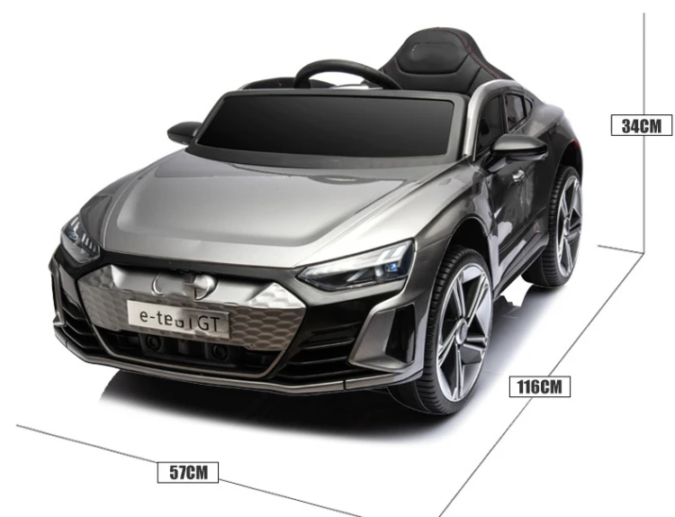Оптовая цена дешевый лицензированный RS e-tron GT Детский Электрический радиоуправляемый двухмоторный Аккумулятор для автомобиля электромобиль