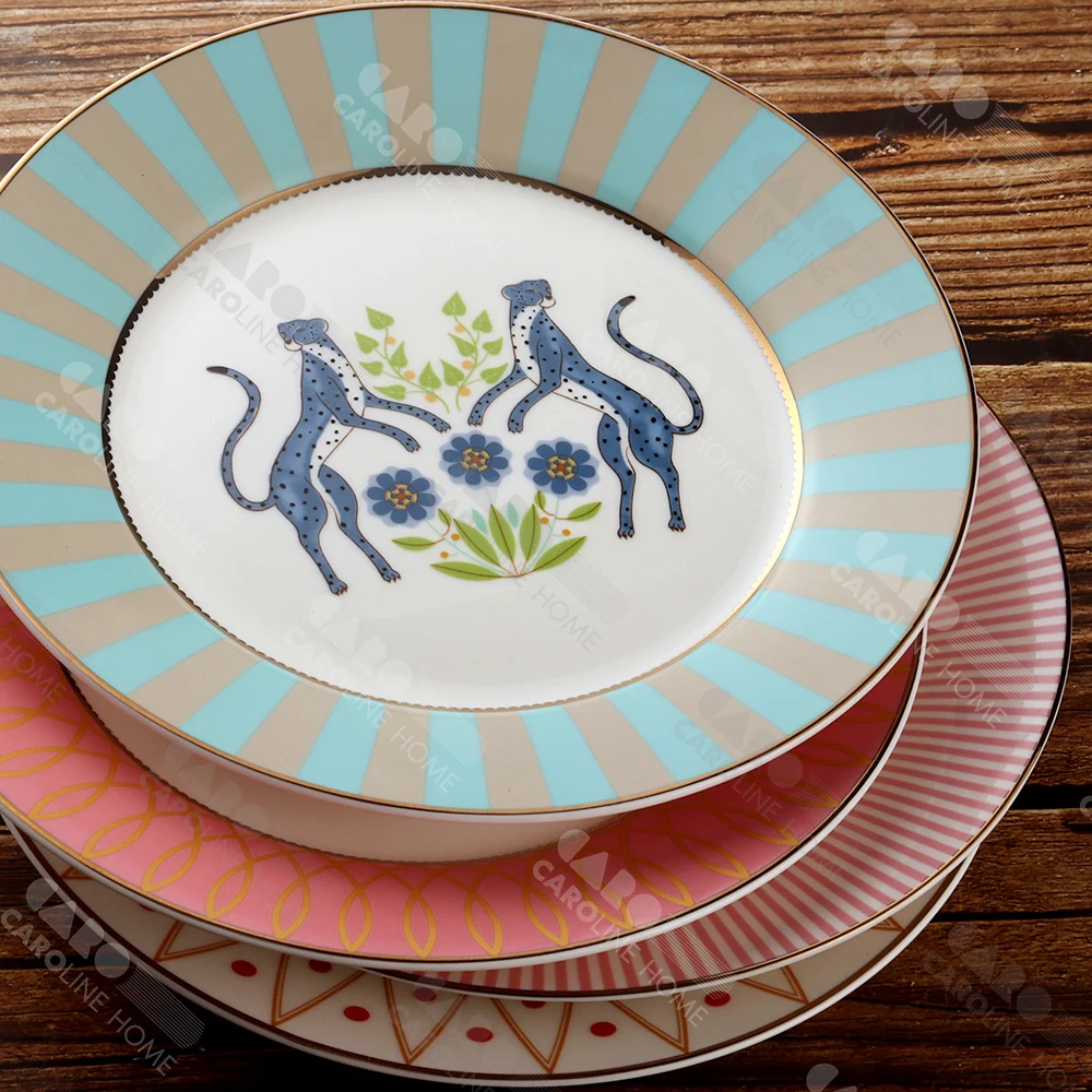 Caroline Design Hot gilded ceramic series, spring color design elements and various production processes