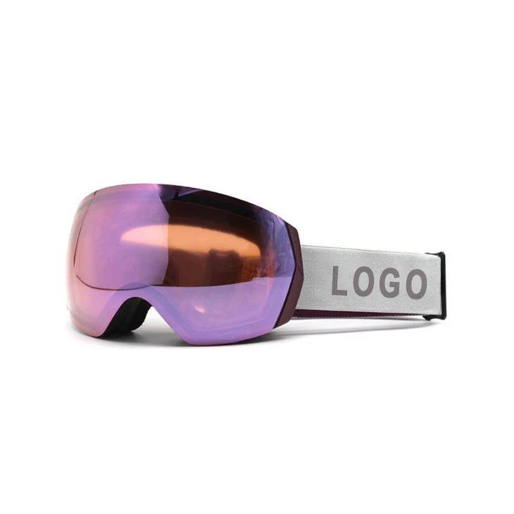 UV400 Protection Skiglasses Sport Snow Board Eyewear OEM Custom Anti Fog Ski Glasses Straps ski goggles anti-fog lens