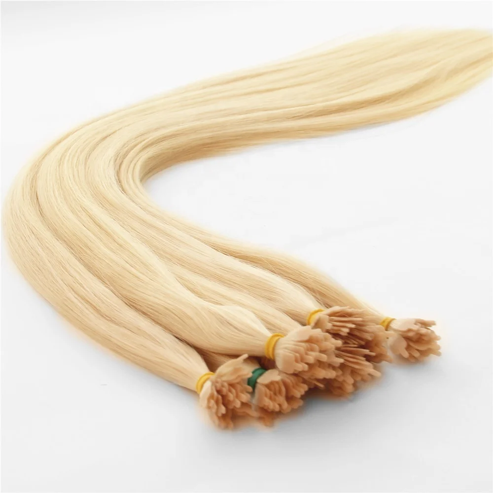 Full Cuticle Aligned Y Tip Human Keratin Hair Fan Tip Hair Extensions