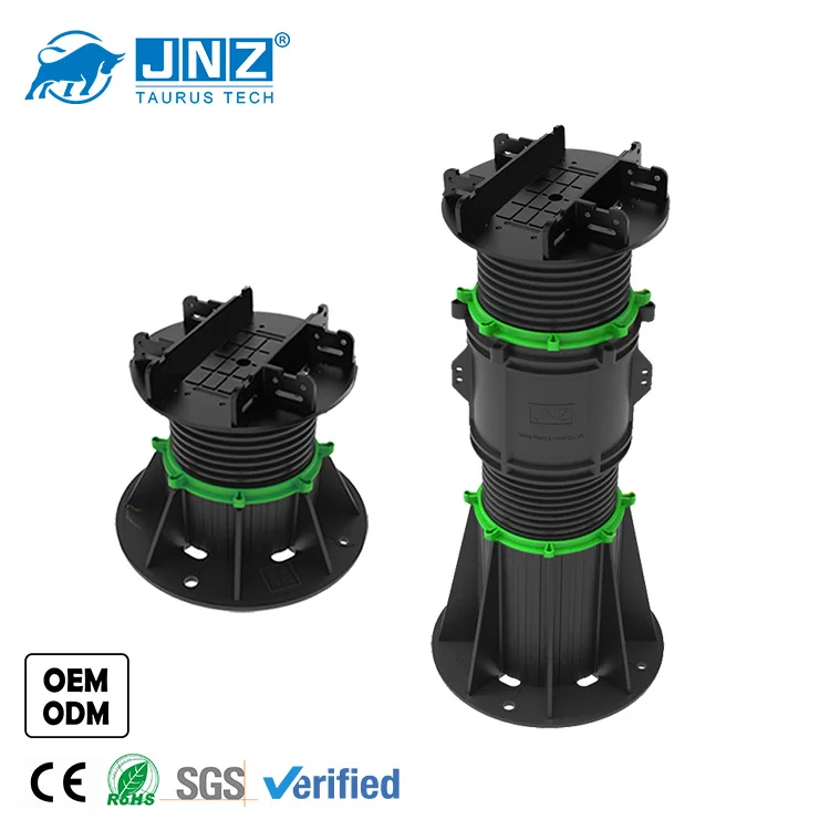 Простая установка Регулируемая поднятая напольная стойка для композитного настила