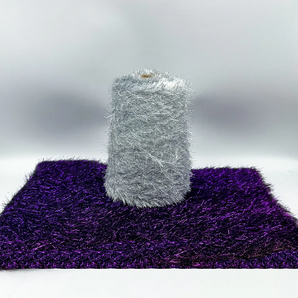 High quality 100% Nylon  Feather Yarn 4 cm hairy length Fancy Yarn High Quality for Knitting Wholesale