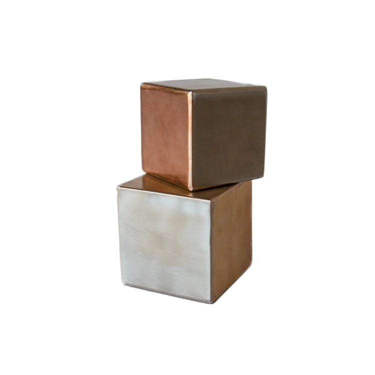 Best Selling Metal Element  yttrium Cubes Collection for Decoration square shape polished 99.9%  pure yttrium cube