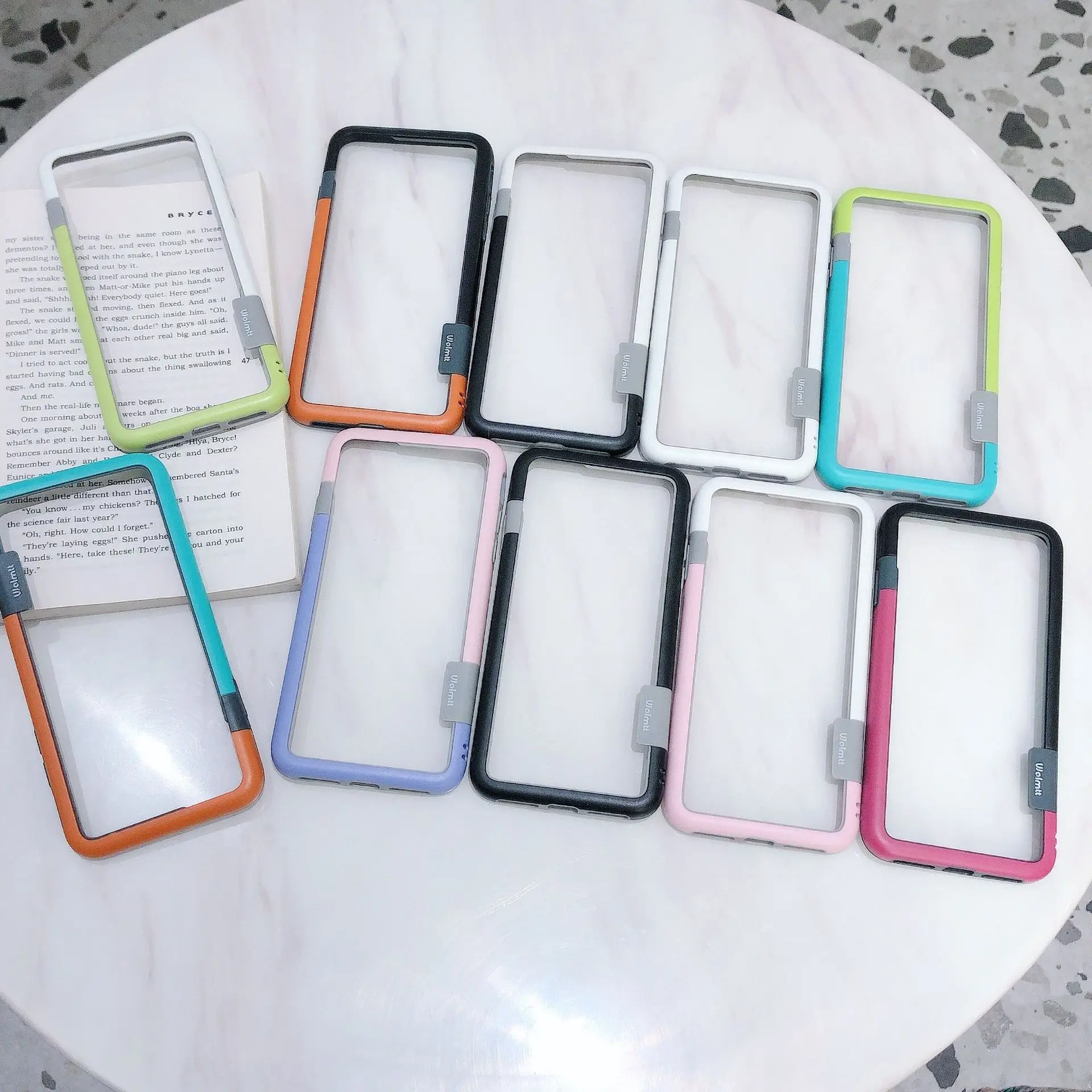 Wholesaling And Retailing Unique Simple Contrast Border Phone Case For Iphone 11 12 13 Pro Max