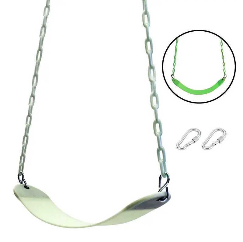 GLOWING EVA Swing Seat Belt for Children With Glowing Plastic Coated Chain