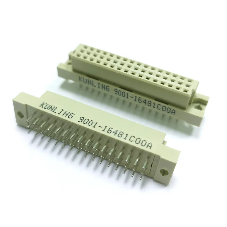 
2.54mm pitch 3 rows 48P Straight PCB DIN41612 Connector, 3*16pin Female Header Straight Type for PCB Board 