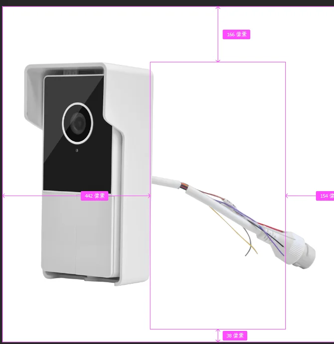 Remote Monitor Tuya App Ring Video Doorbell Night Vision Doorbell Plastic POE Smart Video Doorbell Camera