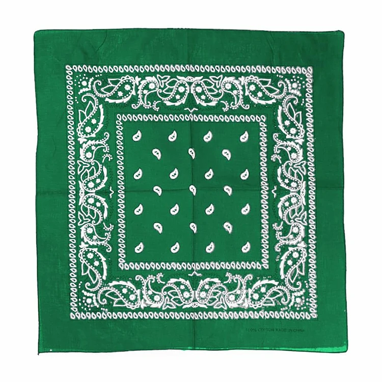 Fashion 18 colors Paisley printed cotton Bandanas Recycled Bandana Square Head Wraps Kerchief Neck Scarf Novelty Cotton Bandanas