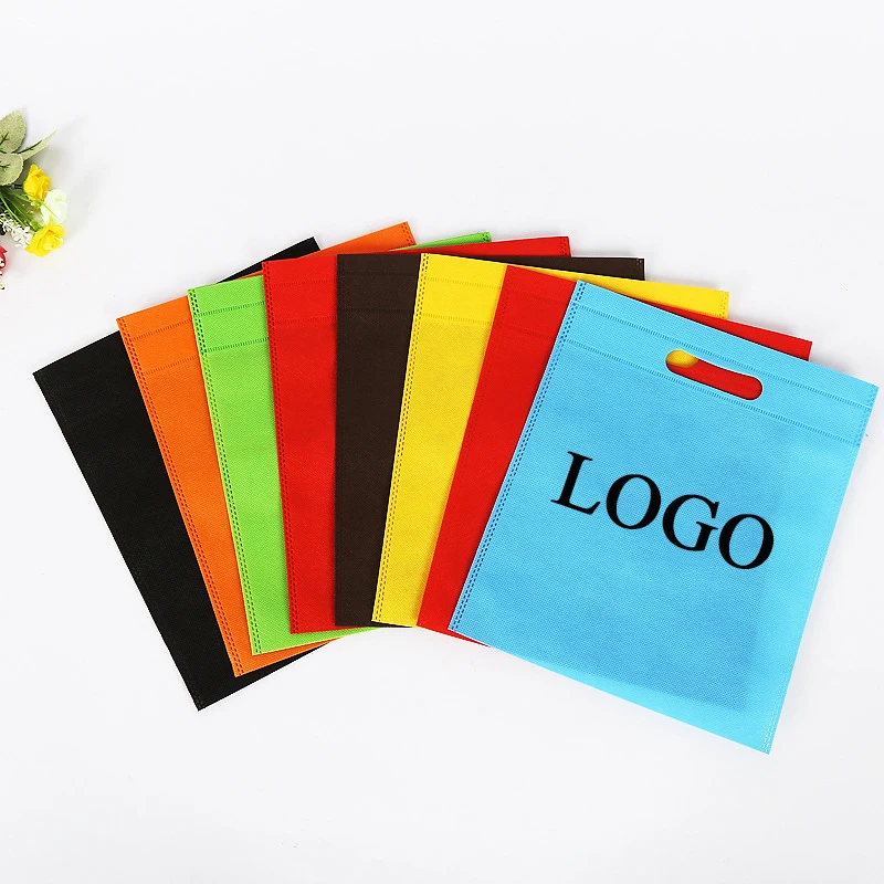 wholesale Eco Friendly Reusable Custom Logo pp non woven bag cheap and high quality reusable shopping bag Non Woven Die Cut bag