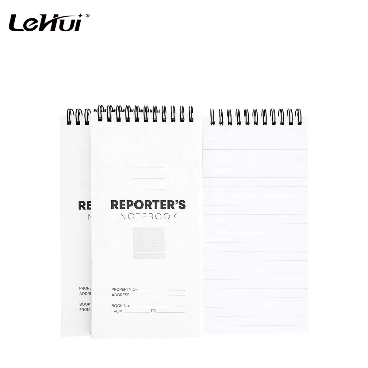 Make Your Own Design 12 Pack 8 x 4 Inch 140 Pages Book Pocket Spiral Memo Pad Notebook Journal