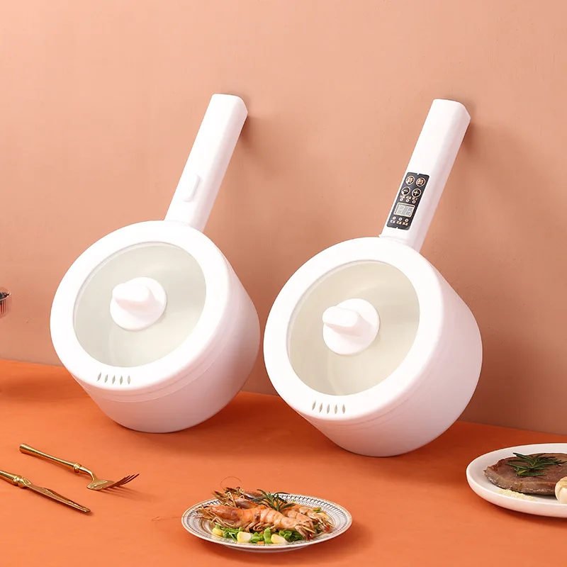 Multifunctional 220v Electric Cooking Pot Temperature Control Thermostat Commercial Mini Electric Frying Pan