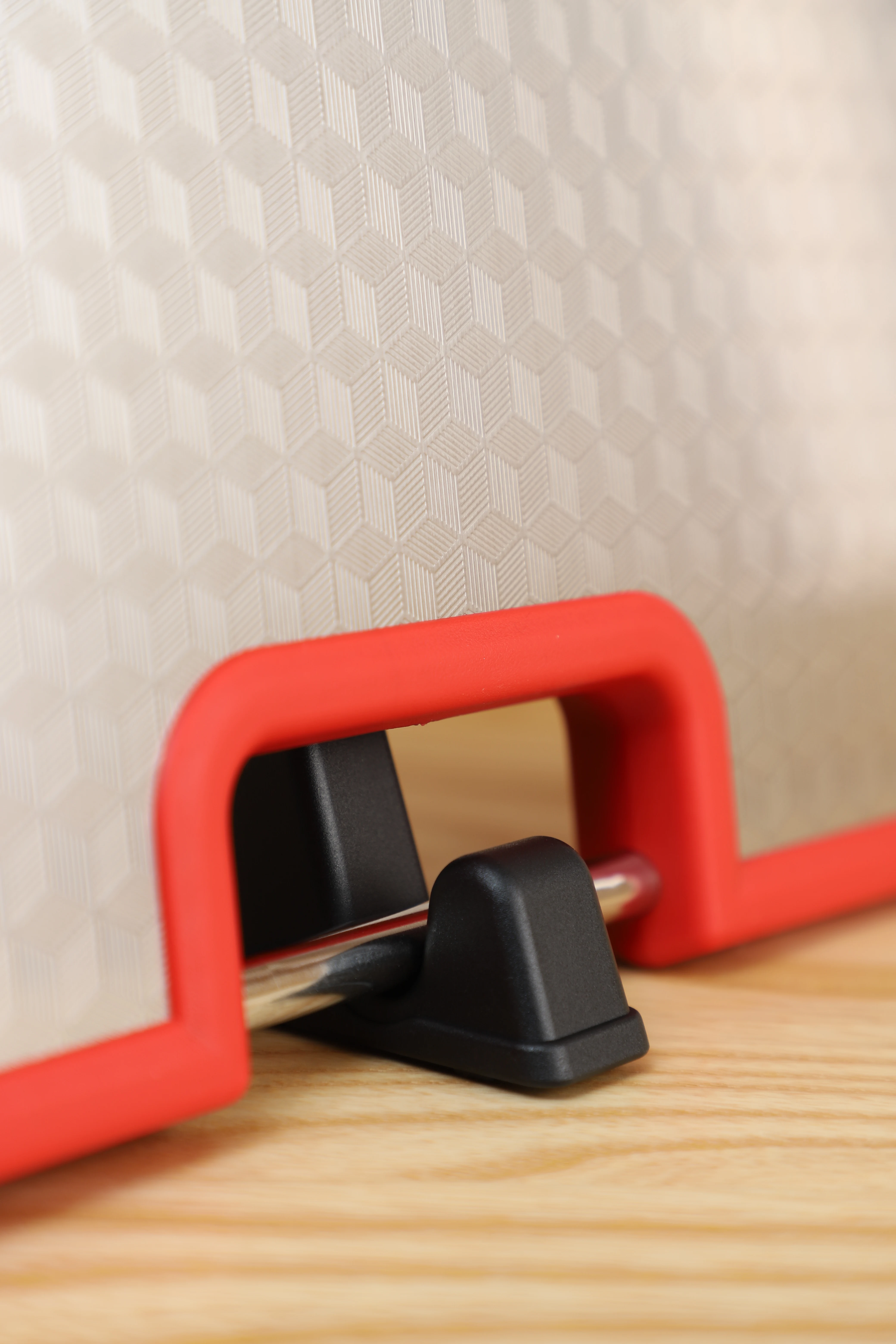 2022 New design  double sided  double-sided plastic and Stainless steel display Cutting board with holder and sharpener