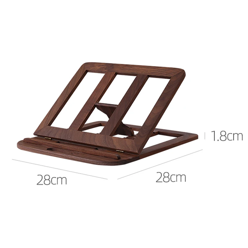 Solid Wood Adjustable Laptop Stand Foldable Laptop Stand with Multiple Angles
