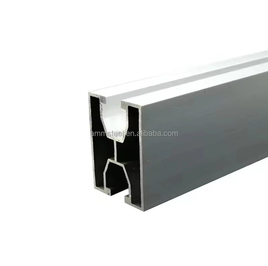 Aluminum Alloy Guide Rail Solar Bracket Accessories H-Type Plug-In Photovoltaic Bracket Connector for Carport & Ground Use