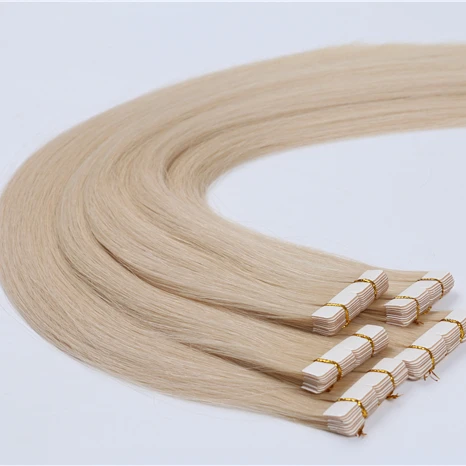 Hot Sale 12A Grade 100% European Virgin Unprocessed Double Drawn Tape In Hair Extensions Human Hair