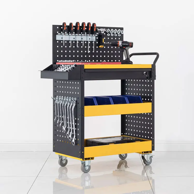 Beauty Salon Drawer Cnc Storage Trolley Handle Wheels Professional Detailing Garage Workshop Rolling Mechanic China Tool Cart