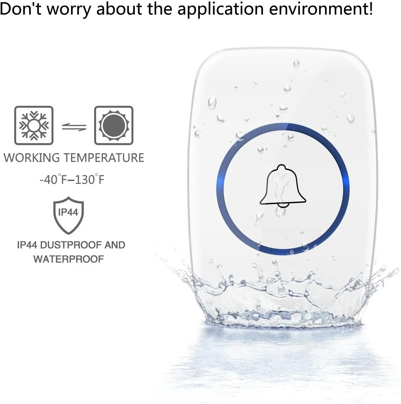 Home Intelligent Door Bell  Door Bell Wireless Waterproof 300M RANGE EU UK US Plug Smart Ring Doorbell