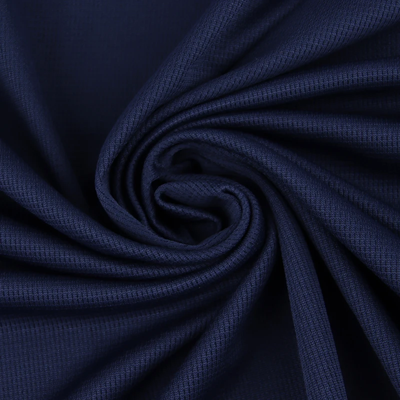 100% Polyester Knit Sport Quick Dry Grid Check Mesh Fabric for Sportswear Breathable T-shirt Garment