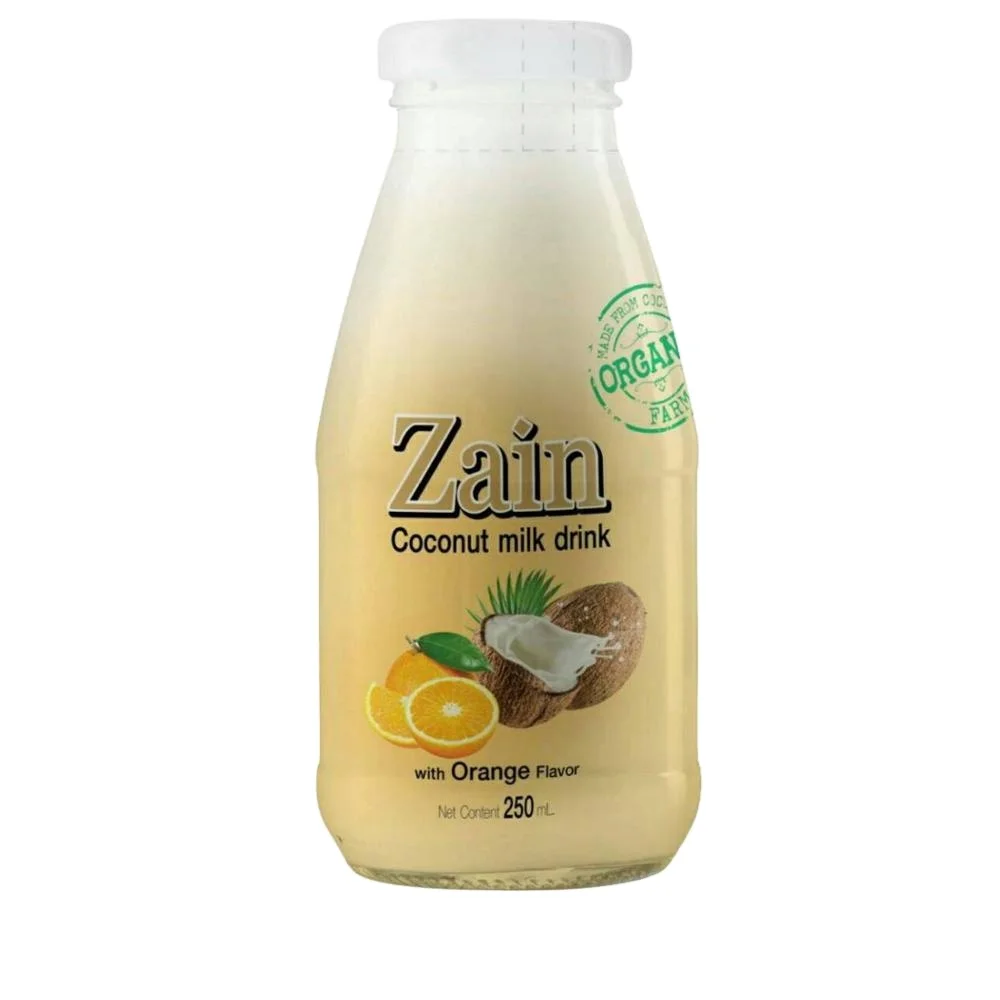 Zain Smoothie Orange  Coconut milk  drink with nata decoco Shake  Sterilized Juice Products type and Flavored Processing type