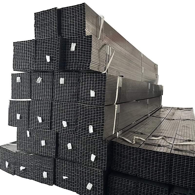 tubo rettangolare zincato Welded Ms Erw Black Iron Hollow Section Rectangular Square Steel Pipe tube 200x200 Galvanized