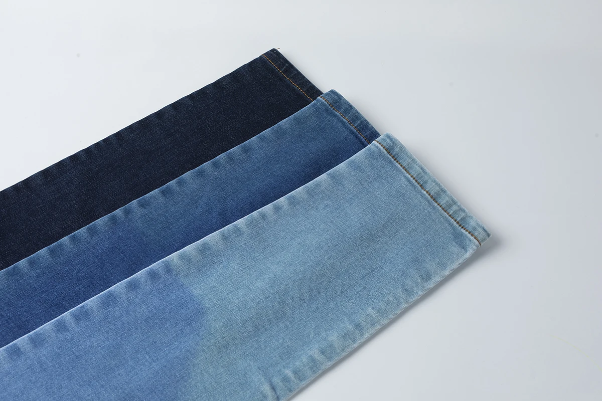 Antibacterial & Anti-odor stock indigo jeans denim fabric for cloths 67%JC 16%Ten 16%PH 1%SP