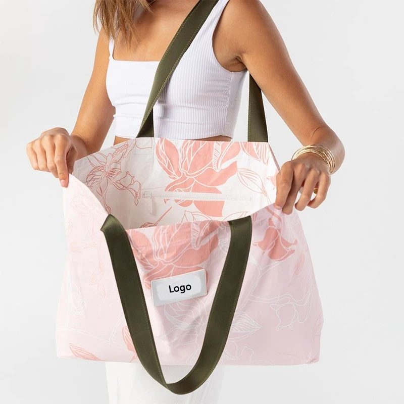 Custom Dupont Paper Tote Bag Waterproof Lightweight Special Fabric Soft Tyvek Shopping Bag