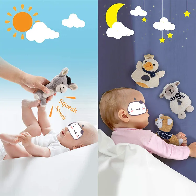 Sonajas Baby Soft Rattles Sound Toys Animal Infant Handbells Early Development Hand Grip Baby Toys