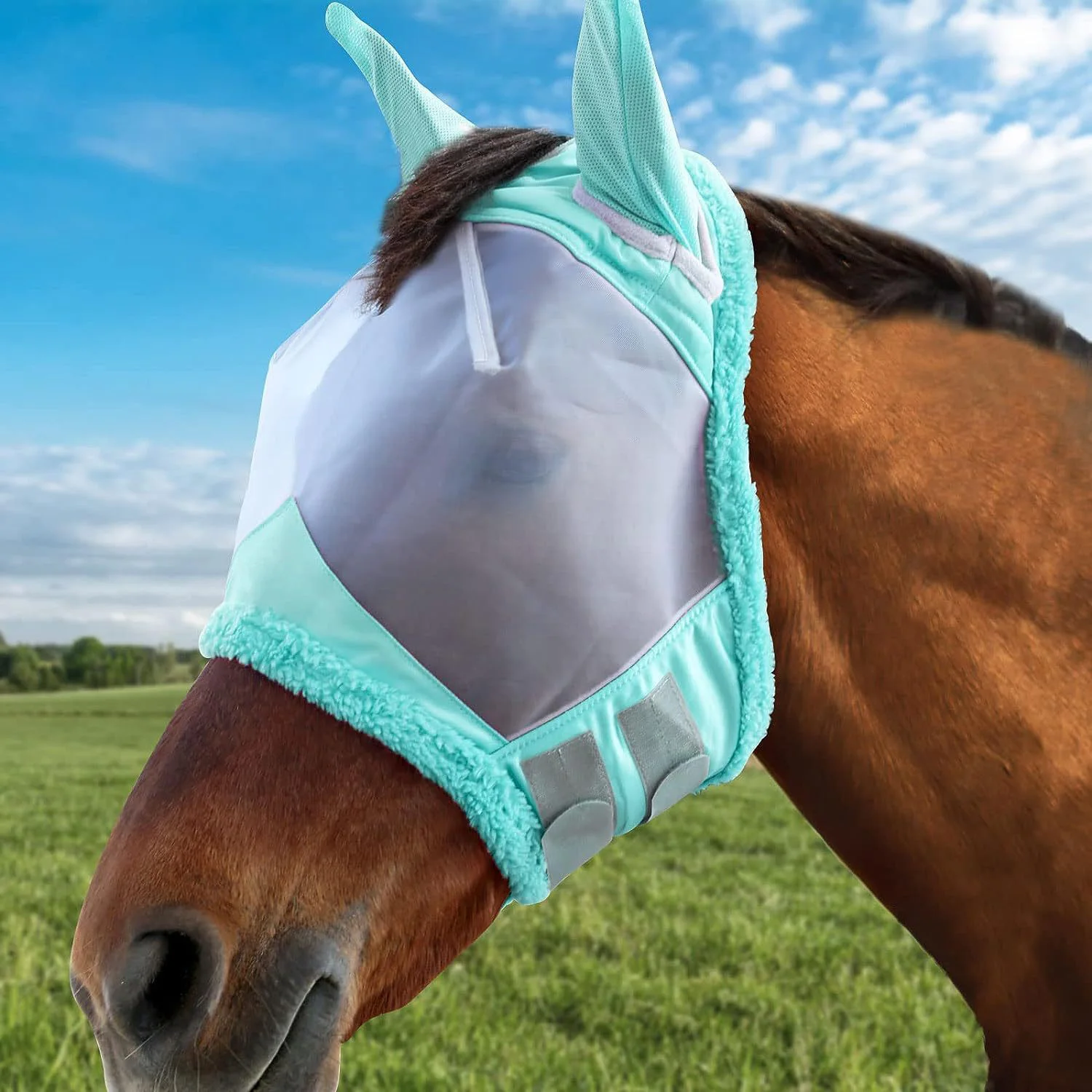 Comfortable Equestrian Supplies Prevent Fly Bites Horse Bonnet
