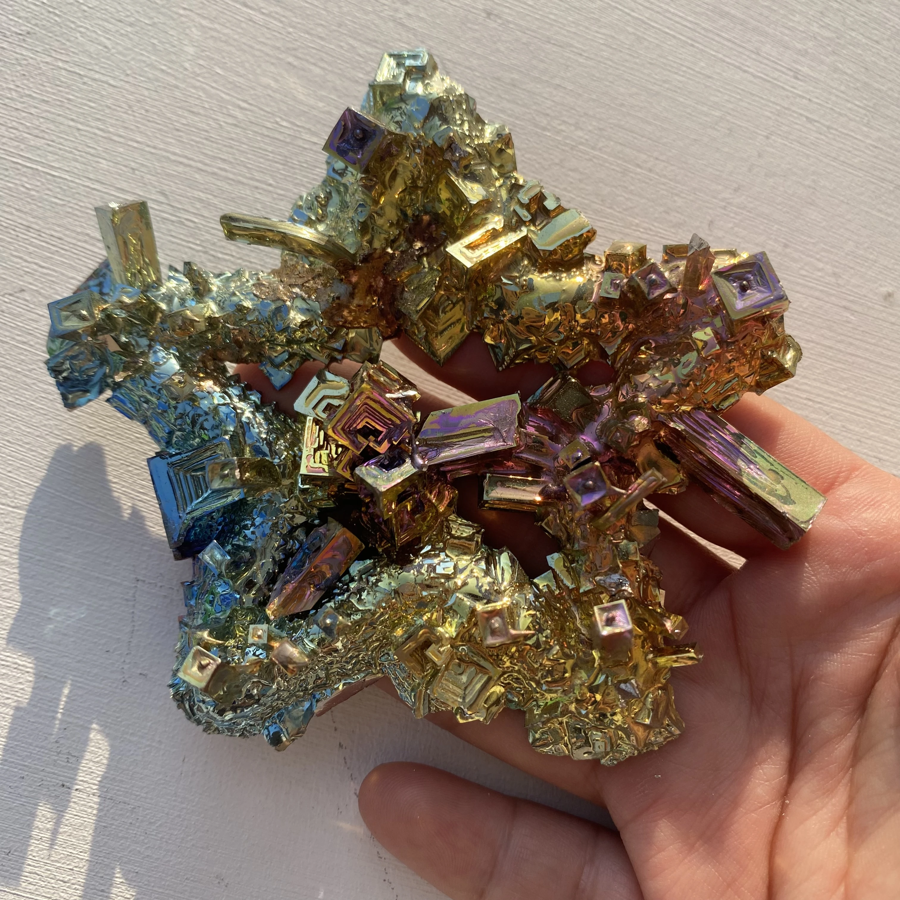 Wholesale bismuth mineral products Bismuth mineral pentagram metal element decoration