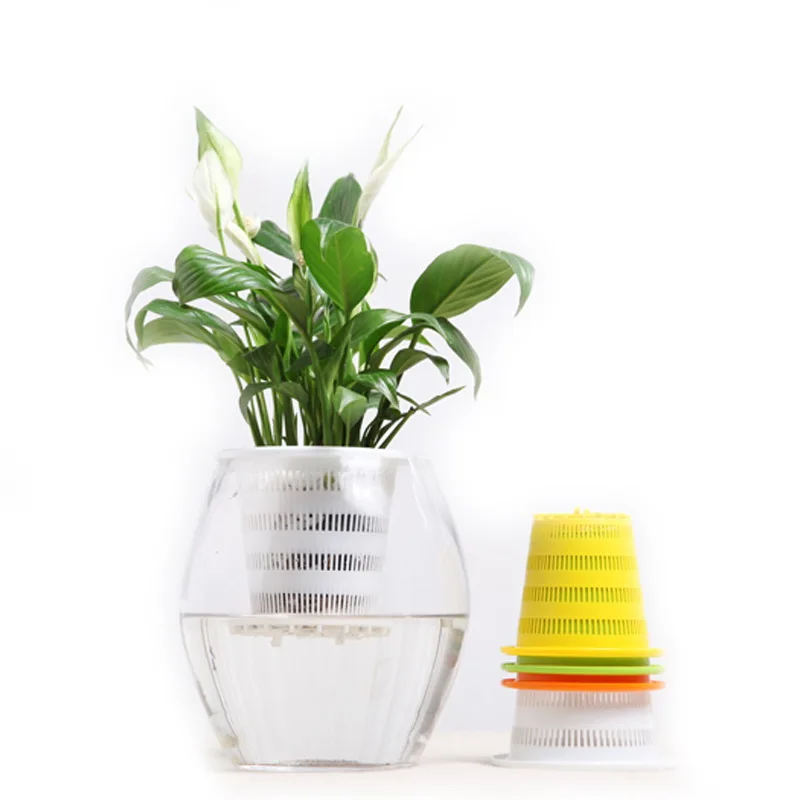 factory  Net Cups Slotted Mesh Wide Lip  Plant Net Pot Bucket Basket for hydroponic planter pot