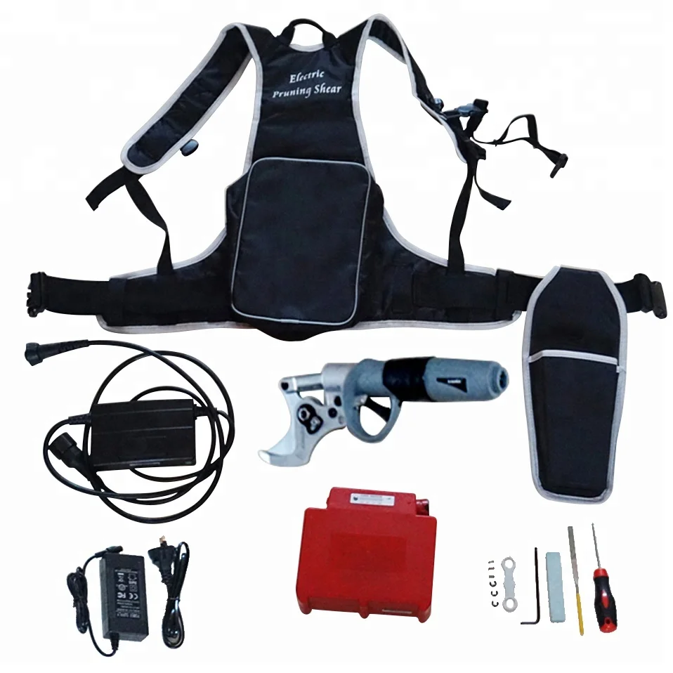 Electric Pruning Shear With Li-ion Battery Cutting 47mm Diameter Professional Garden Electric Shears Horticulture Secateurs