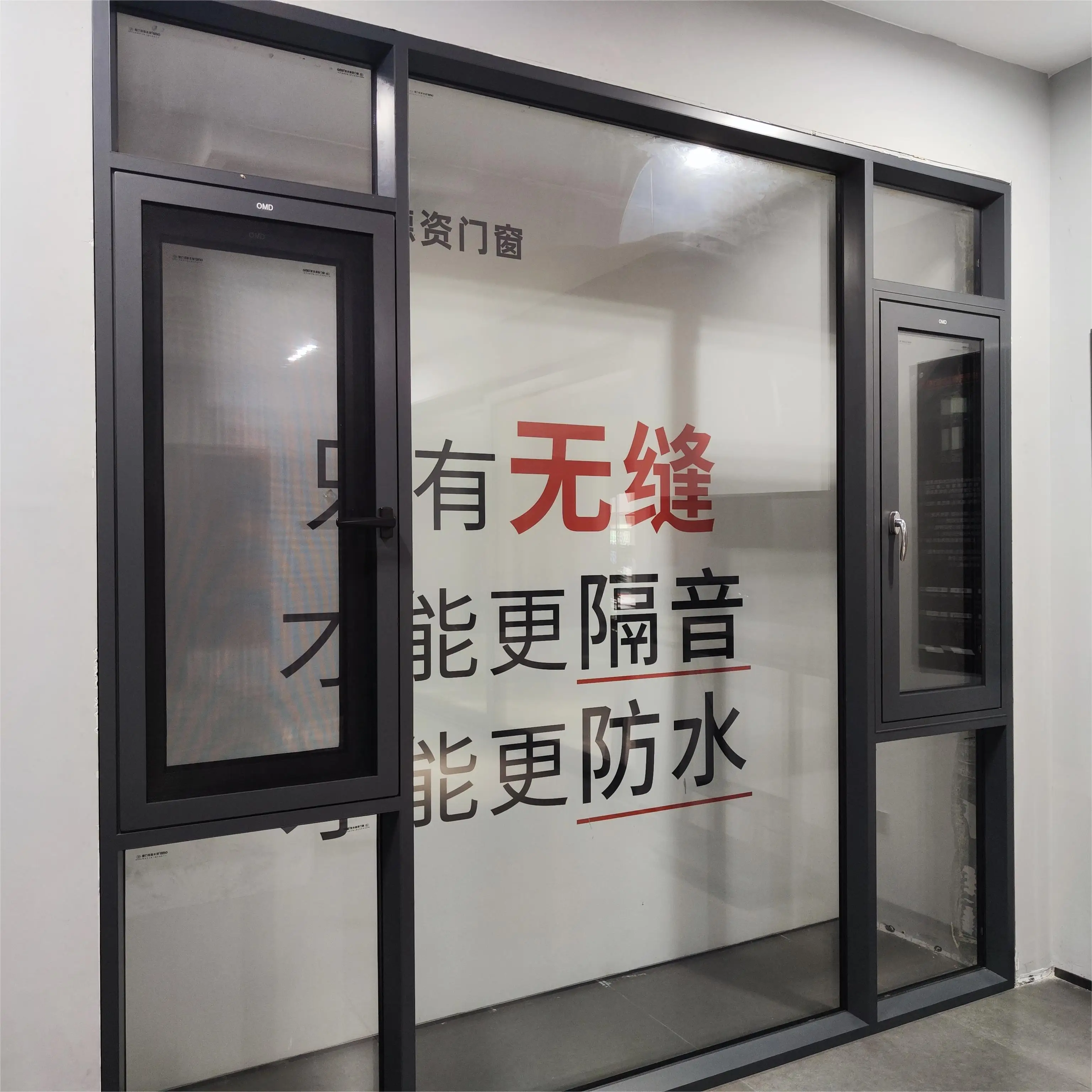 Thermal Break Aluminum Glass Casement Windows for House Soundproof Tempered Glass Swing Windows with fly net