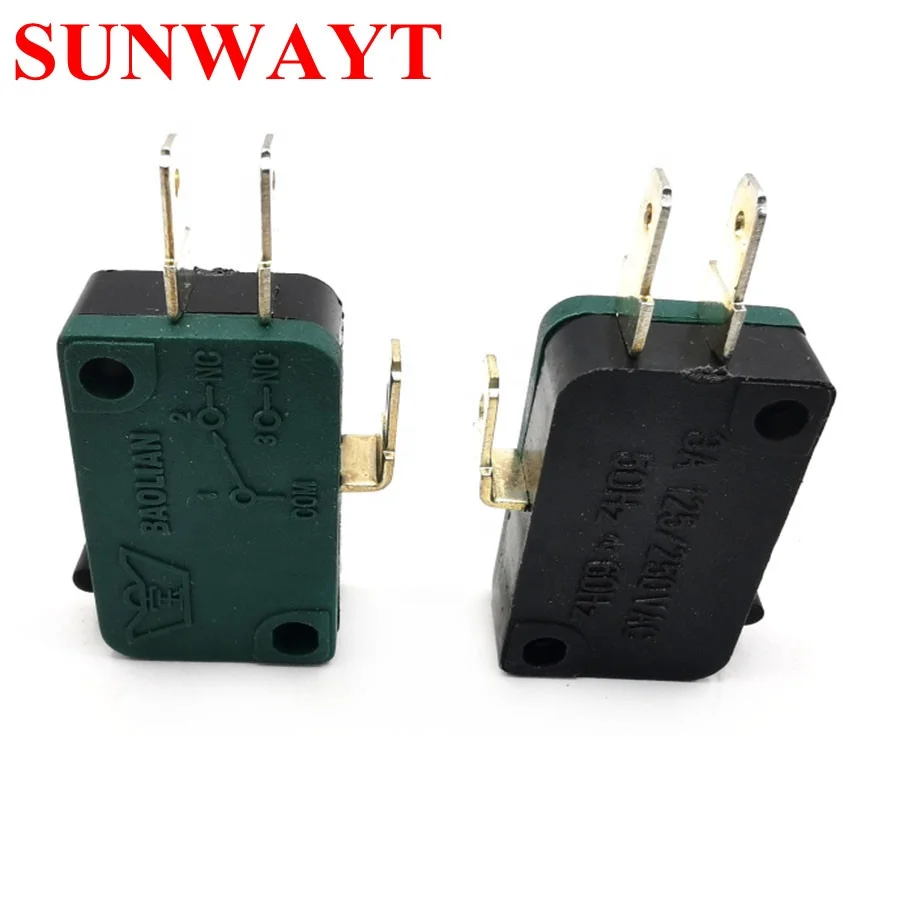Baolian Green color three terminal microswitch microswitches for arcade push button