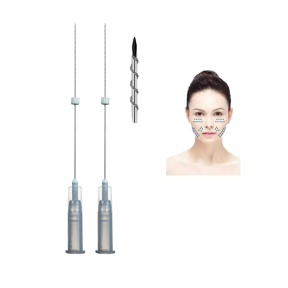 Korean LOGO Customizable 26G 27G 25mm 38mm 50mm Stronger Face Tightening PCL Tornado Screw Thread