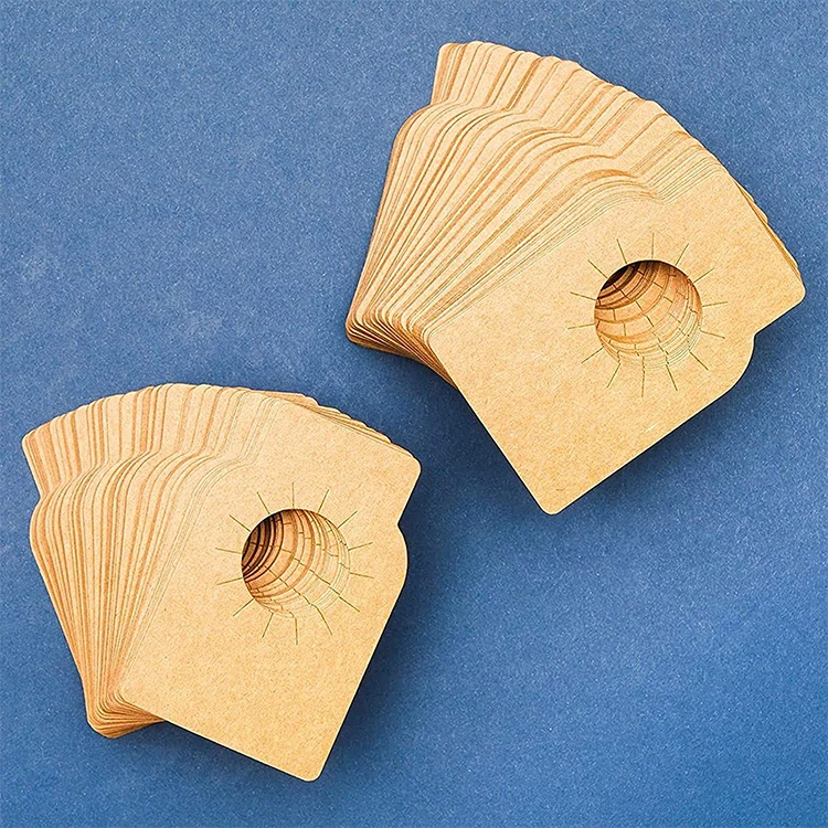 Custom printed kraft wine bottle neck label tags cellar rack hang tags