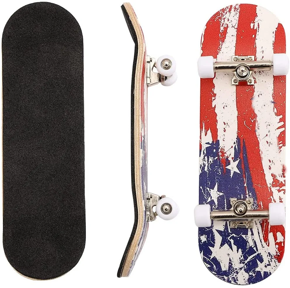 Factory supply OEM logo printing fingerboard 34mm with fingerboard bearing wheels