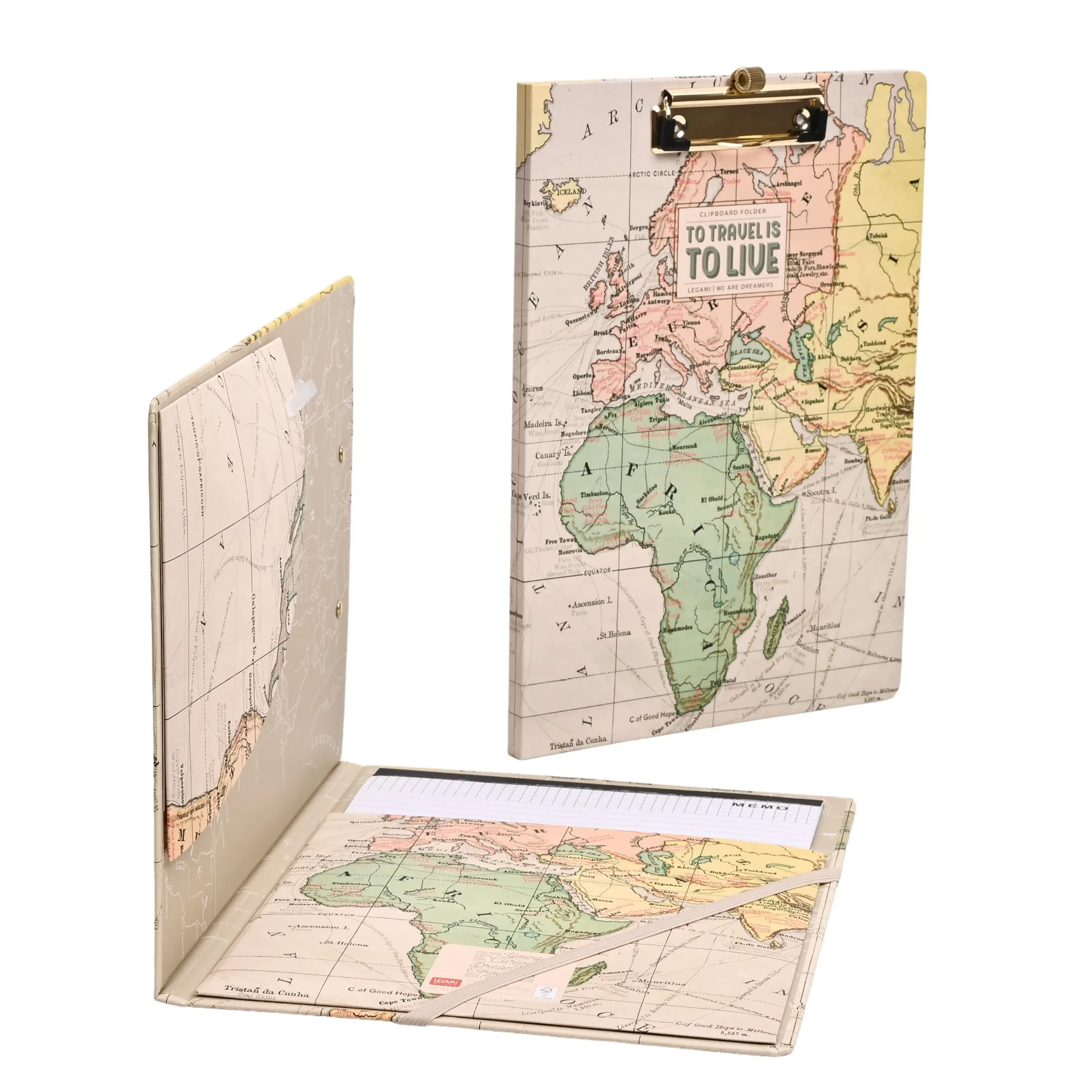 High Quality Double Side Nursing Clipboard Personalized Storage Gold Clip Clipboard With Pen Holder For Office School