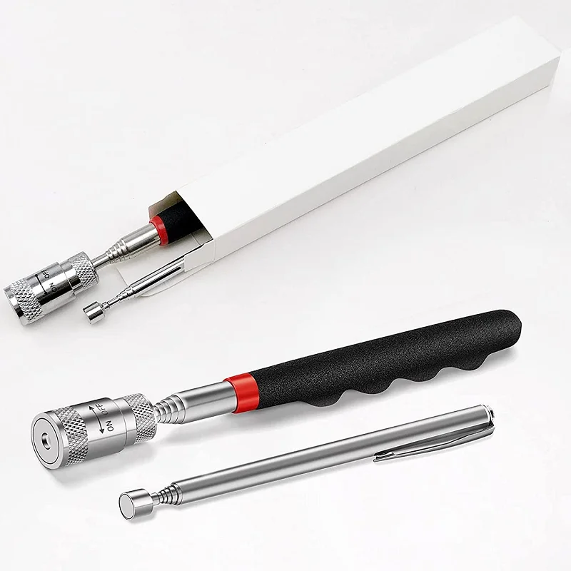 Mini Portable Telescopic Magnetic Antenna Magnet Pen Handy Tool Capacity for Picking up Nut Bolt Extendable Pickup Rod Stick
