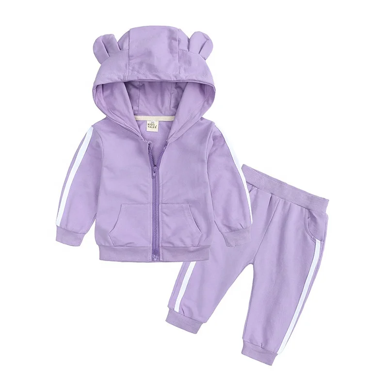 
wholesale casual toddler sweat suits clothing jogger baby autumn hoodies set kids unisex boys sport clothes 